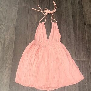 SHEIN Peach flowy sexy Halter top